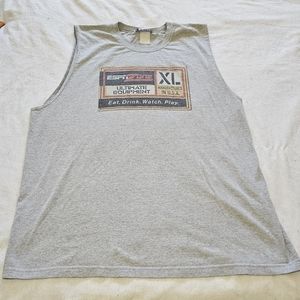 XL Men's ESPN Zone gray tank top from Disneyland, never worn. Made in USA